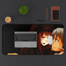 Load image into Gallery viewer, Spice And Wolf Mouse Pad (Desk Mat) With Laptop