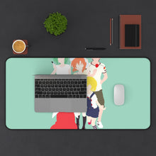 Load image into Gallery viewer, When They Cry Furude Rika, Sonozaki Shion, Maebara Keiichi Mouse Pad (Desk Mat) With Laptop