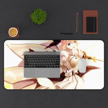 Load image into Gallery viewer, Saber Lily Mouse Pad (Desk Mat) With Laptop