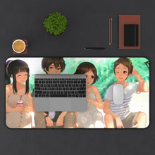 Load image into Gallery viewer, Hyouka Eru Chitanda, Satoshi Fukube, Mayaka Ibara Mouse Pad (Desk Mat) With Laptop
