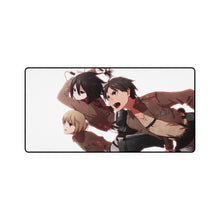 Load image into Gallery viewer, Eren,Mikasa and Armin Mouse Pad (Desk Mat)