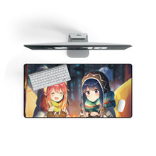 Load image into Gallery viewer, Laid-back camp Nadeshiko & Rin camp fire Mouse Pad (Desk Mat) On Desk
