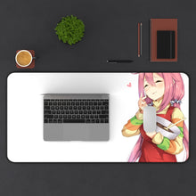 Load image into Gallery viewer, Laid-Back Camp Mouse Pad (Desk Mat) With Laptop