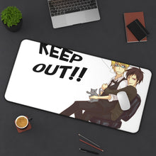 Load image into Gallery viewer, Durarara!! Izaya Orihara, Shizuo Heiwajima Mouse Pad (Desk Mat) On Desk