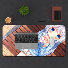 Load image into Gallery viewer, Is The Order A Rabbit? Mouse Pad (Desk Mat) With Laptop