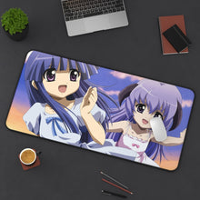 Load image into Gallery viewer, Rika and Hanyuu Mouse Pad (Desk Mat) On Desk