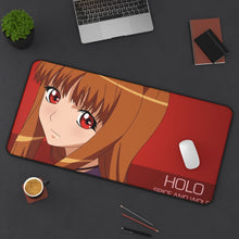 Load image into Gallery viewer, Spice And Wolf Mouse Pad (Desk Mat) On Desk