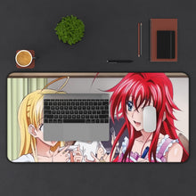 Load image into Gallery viewer, High School DxD Rias Gremory, Issei Hyoudou, Asia Argento Mouse Pad (Desk Mat) With Laptop