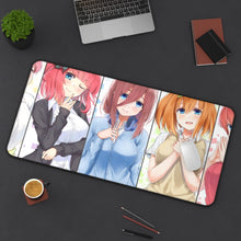 Load image into Gallery viewer, The Quintessential Quintuplets Miku Nakano, Itsuki Nakano, Nino Nakano, Yotsuba Nakano, Ichika Nakano Mouse Pad (Desk Mat) On Desk