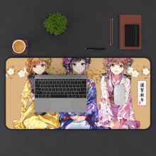 Load image into Gallery viewer, Masamune-kun's Revenge Aki Adagaki, Neko Fujinomiya, Yoshino Koiwai Mouse Pad (Desk Mat) With Laptop