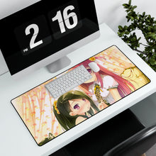Load image into Gallery viewer, Two girls Mouse Pad (Desk Mat) With Laptop