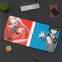 Load image into Gallery viewer, Darling In The FranXX Mouse Pad (Desk Mat) On Desk