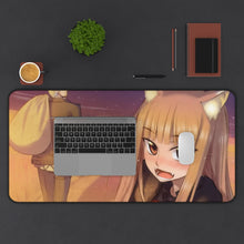 Load image into Gallery viewer, Spice And Wolf Mouse Pad (Desk Mat) With Laptop