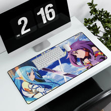 Load image into Gallery viewer, Asuna Vs Yuuki Mouse Pad (Desk Mat) With Laptop