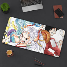 Load image into Gallery viewer, One Piece Monkey D. Luffy Mouse Pad (Desk Mat) With Laptop