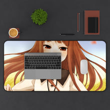 Load image into Gallery viewer, Spice And Wolf Mouse Pad (Desk Mat) With Laptop