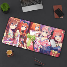 Load image into Gallery viewer, The Quintessential Quintuplets Miku Nakano, Itsuki Nakano, Nino Nakano, Yotsuba Nakano, Ichika Nakano Mouse Pad (Desk Mat) On Desk