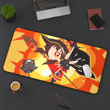 Load image into Gallery viewer, Konosuba - Megumin Chomusuke Mouse Pad (Desk Mat) On Desk