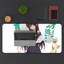 Load image into Gallery viewer, Saekano: How To Raise A Boring Girlfriend Mouse Pad (Desk Mat) With Laptop