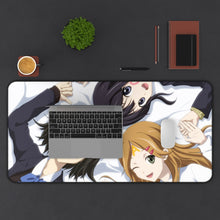 Load image into Gallery viewer, Kokoro Connect Himeko Inaba, Iori Nagase, Yui Kiriyama Mouse Pad (Desk Mat) With Laptop