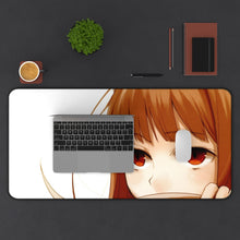 Load image into Gallery viewer, Spice And Wolf Mouse Pad (Desk Mat) With Laptop
