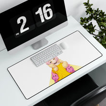 Load image into Gallery viewer, Anime girl wearing a yellow dress Mouse Pad (Desk Mat) With Laptop