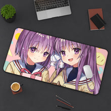 Load image into Gallery viewer, Clannad Kyou Fujibayashi, Ryou Fujibayashi Mouse Pad (Desk Mat) On Desk