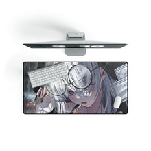 Load image into Gallery viewer, Anime Girl with Glasses Smoking Mouse Pad (Desk Mat)