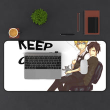 Load image into Gallery viewer, Durarara!! Izaya Orihara, Shizuo Heiwajima Mouse Pad (Desk Mat) With Laptop