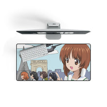 Load image into Gallery viewer, Girls und Panzer Mouse Pad (Desk Mat) On Desk
