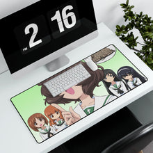 Load image into Gallery viewer, Girls und Panzer Mouse Pad (Desk Mat) With Laptop