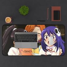 Load image into Gallery viewer, The World God Only Knows Elucia De Lute Ima, Mari Katsuragi Mouse Pad (Desk Mat) With Laptop