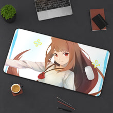 Load image into Gallery viewer, Spice And Wolf Mouse Pad (Desk Mat) On Desk