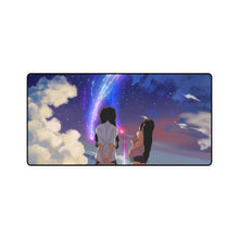 Load image into Gallery viewer, Two girls looking at a sky. Mouse Pad (Desk Mat)