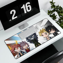 Load image into Gallery viewer, Fairy Tail Natsu Dragneel, Wendy Marvell, Gajeel Redfox Mouse Pad (Desk Mat) With Laptop