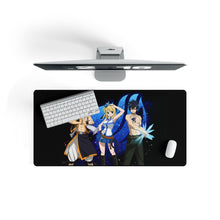Load image into Gallery viewer, Fairy Tail Natsu Dragneel, Gray Fullbuster, Lucy Heartfilia Mouse Pad (Desk Mat) On Desk