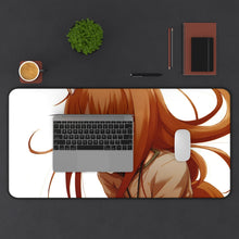 Load image into Gallery viewer, Spice And Wolf Mouse Pad (Desk Mat) With Laptop