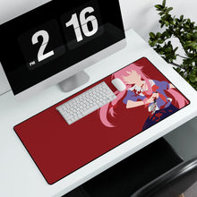 Load image into Gallery viewer, Mirai Nikki Yuno Gasai Mouse Pad (Desk Mat) With Laptop