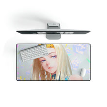 Load image into Gallery viewer, Blonde Anime Girl Mouse Pad (Desk Mat)