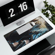 Load image into Gallery viewer, Black Rock Shooter Mouse Pad (Desk Mat) With Laptop