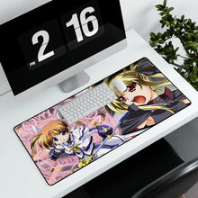 Load image into Gallery viewer, Magical Girl Lyrical Nanoha Mouse Pad (Desk Mat) With Laptop
