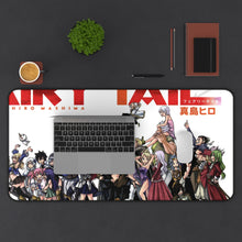 Load image into Gallery viewer, Fairy Tail Natsu Dragneel, Erza Scarlet, Gray Fullbuster, Lucy Heartfilia, Happy Mouse Pad (Desk Mat) With Laptop