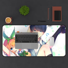 Load image into Gallery viewer, The Quintessential Quintuplets Yotsuba Nakano, Fuutarou Uesugi Mouse Pad (Desk Mat) With Laptop