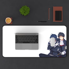 Load image into Gallery viewer, Rokudenashi Majutsu Koushi To Akashic Records Glenn Radars, Albert Frazer Mouse Pad (Desk Mat) With Laptop