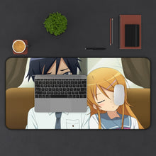 Load image into Gallery viewer, Oreimo Kirino Kousaka Mouse Pad (Desk Mat) With Laptop
