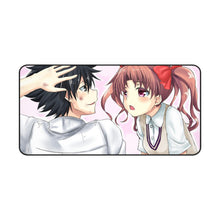 Load image into Gallery viewer, A Certain Magical Index Kamijou Touma, Kuroko Shirai Mouse Pad (Desk Mat)