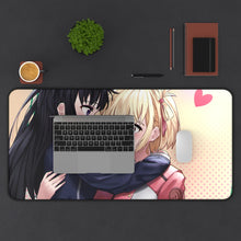 Load image into Gallery viewer, Lycoris Recoil Takina Inoue, Chisato Nishikigi Mouse Pad (Desk Mat) With Laptop