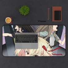 Load image into Gallery viewer, Lycoris Recoil Takina Inoue, Chisato Nishikigi, Mizuki Nakahara Mouse Pad (Desk Mat) With Laptop