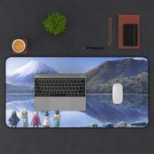 Load image into Gallery viewer, Laid-Back Camp Mouse Pad (Desk Mat) With Laptop