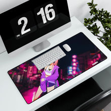 Load image into Gallery viewer, Kawaii Zero Two in The City Mouse Pad (Desk Mat) With Laptop